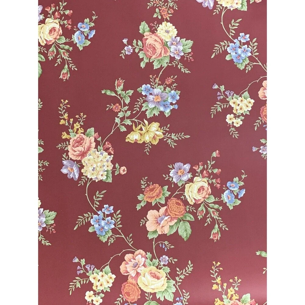 Waverly Wallpaper Floral with Roses